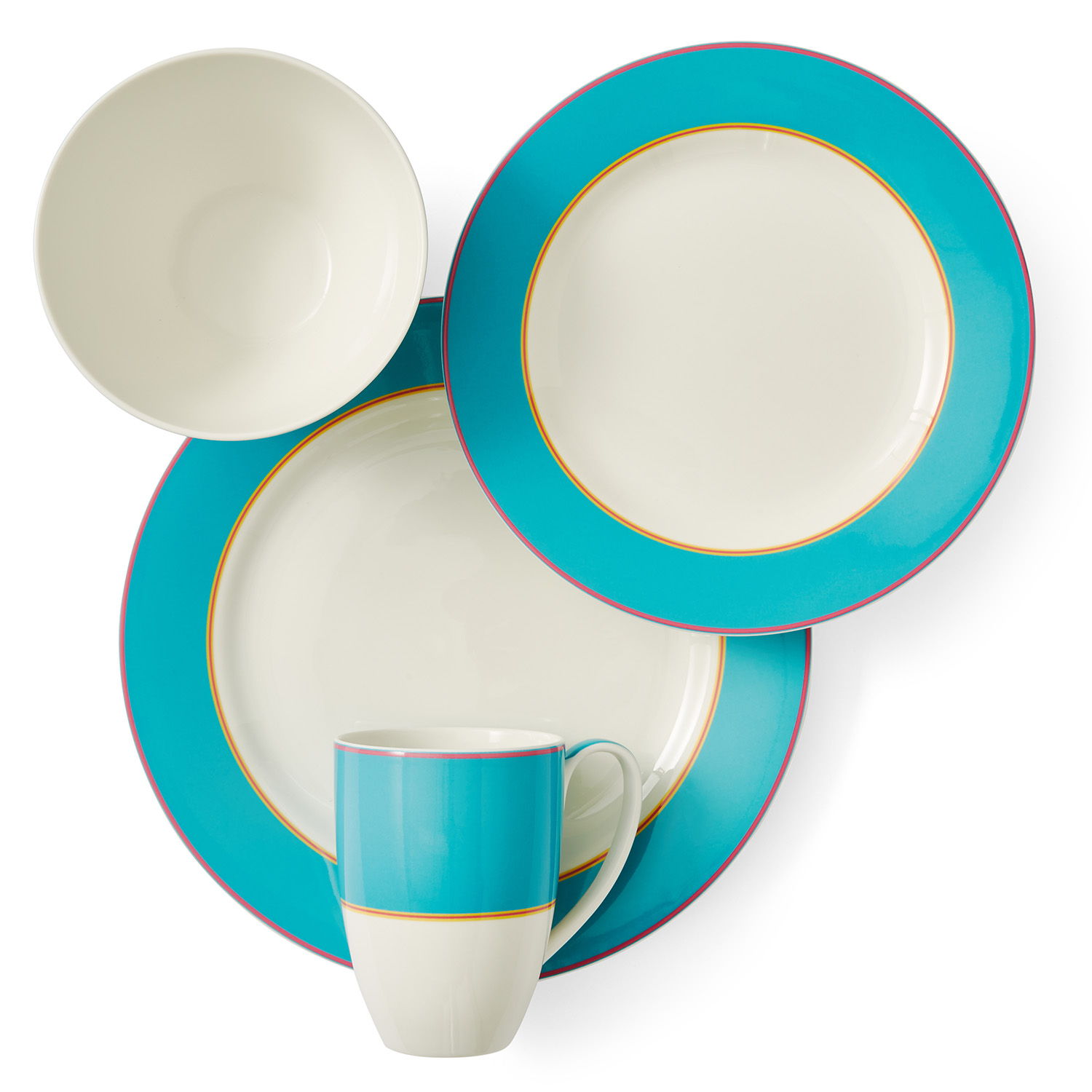 Calypso Turquoise 4 Piece Place Setting image number null